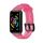 Per Honor Band 7 cinturino in TPU trasparente (rosa rossa)