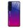 Per Samsung Galaxy S23 5G Custodia per telefono in vetro a colori sfumati (viola rosso)