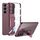 Per Samsung Galaxy S23 5G GKK Custodia protettiva per telefono con copertura totale galvanica con supporto (rosso) Per Samsung Galaxy S23 5G GKK Custodia protettiva per telefono con copertura totale galvanica con supporto (rosso)