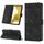 Custodia in pelle goffrata per Samsung Galaxy S22 5G (nera)