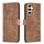 Per Samsung Galaxy S23 FE 5G Custodia in pelle goffrata scozzese (marrone) Per Samsung Galaxy S23 FE 5G Custodia in pelle goffrata scozzese (marrone)