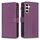Per Samsung Galaxy S23 FE 5G 9 slot per schede con cerniera portafoglio in pelle custodia per telefono (viola scuro) Per Samsung Galaxy S23 FE 5G 9 slot per schede con cerniera portafoglio in pelle custodia per telefono (viola scuro)