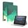 Per Amazon Fire Max 11 Custodia per tablet in pelle con motivo ad acquerello (verde ciano) Per Amazon Fire Max 11 Custodia per tablet in pelle con motivo ad acquerello (verde ciano)
