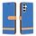 Per Samsung Galaxy S23 FE 5G Custodia per telefono in pelle con texture denim a blocchi di colore (blu reale) Per Samsung Galaxy S23 FE 5G Custodia per telefono in pelle con texture denim a blocchi di colore (blu reale)