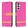 Custodia in pelle per Samsung Galaxy S23 FE 5G Color Block Denim Texture (rosa rossa) Custodia in pelle per Samsung Galaxy S23 FE 5G Color Block Denim Texture (rosa rossa)