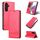 Per Samsung Galaxy S23 FE 5G AZNS Custodia per telefono in pelle a conchiglia con struttura in vitello magnetico (rosso) Per Samsung Galaxy S23 FE 5G AZNS Custodia per telefono in pelle a conchiglia con struttura in vitello magnetico (rosso)