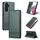 Per Samsung Galaxy S23 FE 5G AZNS Custodia per telefono in pelle a conchiglia con struttura in vitello magnetico (verde scuro) Per Samsung Galaxy S23 FE 5G AZNS Custodia per telefono in pelle a conchiglia con struttura in vitello magnetico (verde scuro)