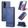 Per Samsung Galaxy S23 FE 5G AZNS Custodia per cellulare in pelle a conchiglia con struttura in vitello magnetico (blu scuro) Per Samsung Galaxy S23 FE 5G AZNS Custodia per cellulare in pelle a conchiglia con struttura in vitello magnetico (blu scuro)