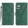 Custodia in pelle goffrata con cuciture per Samsung Galaxy S23 FE 5G (verde) Custodia in pelle goffrata con cuciture per Samsung Galaxy S23 FE 5G (verde)