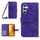 Per Samsung Galaxy S23 FE 5G Skin Feel Sun Flower Custodia a conchiglia in pelle con cordino (viola scuro) Per Samsung Galaxy S23 FE 5G Skin Feel Sun Flower Custodia a conchiglia in pelle con cordino (viola scuro)