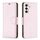 Per Samsung Galaxy S23 FE 5G Litchi Texture custodia in pelle a conchiglia in puro colore (oro rosa) Per Samsung Galaxy S23 FE 5G Litchi Texture custodia in pelle a conchiglia in puro colore (oro rosa)