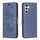Per Samsung Galaxy S23 FE 5G Custodia in pelle con motivo a due farfalle in rilievo (blu) Per Samsung Galaxy S23 FE 5G Custodia in pelle con motivo a due farfalle in rilievo (blu)