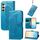 Per Samsung Galaxy S23 FE 5G Custodia per telefono in pelle goffrata farfalla amore fiore (blu) Per Samsung Galaxy S23 FE 5G Custodia per telefono in pelle goffrata farfalla amore fiore (blu)