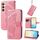 Per Samsung Galaxy S23 FE 5G Custodia per telefono in pelle goffrata farfalla amore fiore (rosa) Per Samsung Galaxy S23 FE 5G Custodia per telefono in pelle goffrata farfalla amore fiore (rosa)