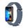 Per cinturino per orologio traspirante in silicone marino Mijobs Huawei Band 8 (blu siderale + argento) Per cinturino per orologio traspirante in silicone marino Mijobs Huawei Band 8 (blu siderale + argento)