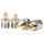 Adattatore connettore coassiale RF 4 in 1 da UHF a SMA