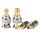 Adattatore connettore coassiale RF 4 in 1 da BNC a SMA