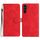 Per Samsung Galaxy S23 FE 5G Custodia in pelle con motivo floreale in rilievo (rosso) Per Samsung Galaxy S23 FE 5G Custodia in pelle con motivo floreale in rilievo (rosso)