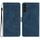 Per Samsung Galaxy S23 FE 5G Custodia in pelle goffrata con sette farfalle (blu) Per Samsung Galaxy S23 FE 5G Custodia in pelle goffrata con sette farfalle (blu)