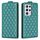Per Samsung Galaxy S21 Ultra 5G Diamond Lattice Custodia in pelle con vibrazione verticale (verde) Per Samsung Galaxy S21 Ultra 5G Diamond Lattice Custodia in pelle con vibrazione verticale (verde)