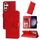 Per Samsung Galaxy S23 FE 5G Custodia per telefono in pelle di girasole goffrata (rossa) Per Samsung Galaxy S23 FE 5G Custodia per telefono in pelle di girasole goffrata (rossa)