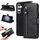 Per Samsung Galaxy S23 FE 5G Custodia per telefono in pelle con cerniera texture vitello moda (nero) Per Samsung Galaxy S23 FE 5G Custodia per telefono in pelle con cerniera texture vitello moda (nero)