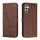 Per Samsung Galaxy S23 FE 5G Custodia in pelle con fibbia in vitello con cuciture (marrone) Per Samsung Galaxy S23 FE 5G Custodia in pelle con fibbia in vitello con cuciture (marrone)