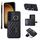 Per Samsung Galaxy S22 5G Custodia per cellulare con porta carte orizzontale con doppio cordino (nero) Per Samsung Galaxy S22 5G Custodia per cellulare con porta carte orizzontale con doppio cordino (nero)