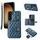 Per Samsung Galaxy S23 + 5G Custodia per cellulare con porta carte orizzontale con doppio cordino (verde scuro) Per Samsung Galaxy S23 + 5G Custodia per cellulare con porta carte orizzontale con doppio cordino (verde scuro)