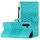 Per Samsung Galaxy S23 FE 5G Custodia in pelle con effetto pelle goffrata con diamanti (blu) Per Samsung Galaxy S23 FE 5G Custodia in pelle con effetto pelle goffrata con diamanti (blu)