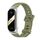 Per Xiaomi Mi Band 8 Mijobs CS Case Cinturino in silicone con foro piatto (verde militare argento) Per Xiaomi Mi Band 8 Mijobs CS Case Cinturino in silicone con foro piatto (verde militare argento)