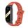 Per Xiaomi Mi Band 8 Mijobs CS Case Cinturino in silicone con foro piatto (arancione nero) Per Xiaomi Mi Band 8 Mijobs CS Case Cinturino in silicone con foro piatto (arancione nero)