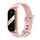 Per Xiaomi Mi Band 8 Mijobs CS Case Cinturino in silicone con foro piatto (oro rosa rosa) Per Xiaomi Mi Band 8 Mijobs CS Case Cinturino in silicone con foro piatto (oro rosa rosa)