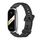 Per Xiaomi Mi Band 8 Mijobs Plus Custodia cinturino in silicone con foro piatto (argento nero) Per Xiaomi Mi Band 8 Mijobs Plus Custodia cinturino in silicone con foro piatto (argento nero)