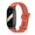 Per Xiaomi Mi Band 8 Mijobs Plus Custodia cinturino in silicone con foro piatto (arancione nero) Per Xiaomi Mi Band 8 Mijobs Plus Custodia cinturino in silicone con foro piatto (arancione nero)