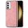 Per Samsung Galaxy S23 5G Custodia per telefono antiurto in TPU galvanico effetto pelle (rosa) Per Samsung Galaxy S23 5G Custodia per telefono antiurto in TPU galvanico effetto pelle (rosa)