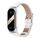 Per Xiaomi Mi Band 8 Mijobs CS Case Cinturino in pelle PU in microfibra (argento bianco) Per Xiaomi Mi Band 8 Mijobs CS Case Cinturino in pelle PU in microfibra (argento bianco)