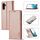 Per Samsung Galaxy S23 FE 5G LC.IMEEKE Custodia per telefono in pelle in microfibra con forte magnetismo (oro rosa) Per Samsung Galaxy S23 FE 5G LC.IMEEKE Custodia per telefono in pelle in microfibra con forte magnetismo (oro rosa)