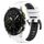 Per Garmin MARQ Athlete Gen 2 22mm Cinturino sportivo in silicone bicolore (bianco + nero) Per Garmin MARQ Athlete Gen 2 22mm Cinturino sportivo in silicone bicolore (bianco + nero)