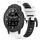 Per Garmin Instinct Crossover Solar 22mm Cinturino sportivo in silicone bicolore (bianco + nero) Per Garmin Instinct Crossover Solar 22mm Cinturino sportivo in silicone bicolore (bianco + nero)