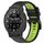 Per Garmin Instinct Crossover Solar 22mm Cinturino sportivo in silicone bicolore (nero + verde lime) Per Garmin Instinct Crossover Solar 22mm Cinturino sportivo in silicone bicolore (nero + verde lime)