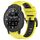 Per Garmin Instinct Crossover Solar 22mm Cinturino sportivo in silicone bicolore (giallo + nero) Per Garmin Instinct Crossover Solar 22mm Cinturino sportivo in silicone bicolore (giallo + nero)