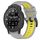 Per Garmin Instinct Crossover Solar 22mm Cinturino sportivo in silicone bicolore (grigio + giallo) Per Garmin Instinct Crossover Solar 22mm Cinturino sportivo in silicone bicolore (grigio + giallo)