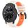 Per Garmin Instinct Crossover Solar 22mm Cinturino sportivo in silicone bicolore (Starlight + Orange) Per Garmin Instinct Crossover Solar 22mm Cinturino sportivo in silicone bicolore (Starlight + Orange)