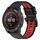 Per Garmin Fenix 7 Sapphire Solar 22mm Cinturino sportivo in silicone bicolore (nero + rosso) Per Garmin Fenix 7 Sapphire Solar 22mm Cinturino sportivo in silicone bicolore (nero + rosso)