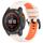 Per Garmin Fenix 7 Sapphire Solar 22mm Cinturino sportivo in silicone bicolore (Starlight + Orange) Per Garmin Fenix 7 Sapphire Solar 22mm Cinturino sportivo in silicone bicolore (Starlight + Orange)