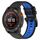 Per Garmin Epix Gen 2 22mm Cinturino sportivo in silicone bicolore (nero + blu) Per Garmin Epix Gen 2 22mm Cinturino sportivo in silicone bicolore (nero + blu)