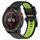 Per Garmin Epix Gen 2 22mm Cinturino sportivo in silicone bicolore (nero + verde lime) Per Garmin Epix Gen 2 22mm Cinturino sportivo in silicone bicolore (nero + verde lime)