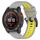 Per Garmin Epix Gen 2 22mm Cinturino sportivo in silicone bicolore (grigio + giallo) Per Garmin Epix Gen 2 22mm Cinturino sportivo in silicone bicolore (grigio + giallo)