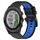 Per Garmin Approach S62 22mm Cinturino sportivo in silicone bicolore (nero + blu) Per Garmin Approach S62 22mm Cinturino sportivo in silicone bicolore (nero + blu)